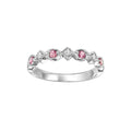 Gold Diamond Pink Tourmaline Gemstone Ring