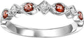 Gold Diamond Garnet Gemstone Ring