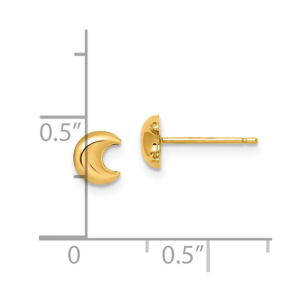 Puddle Nook 14k Madi K Moon Post Earrings