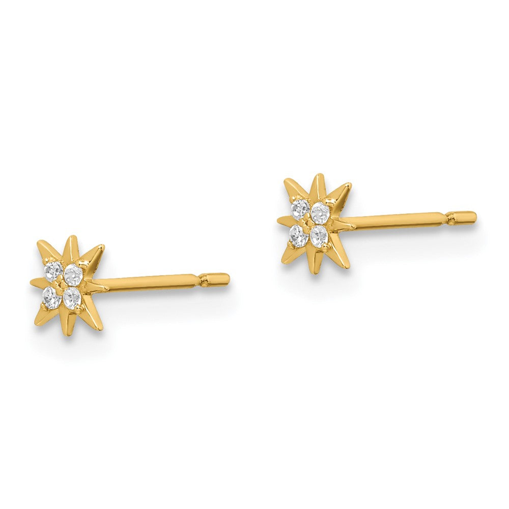 Doodle Wink 14k Madi K CZ Star Post Earrings