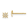 Doodle Wink 14k Madi K CZ Star Post Earrings