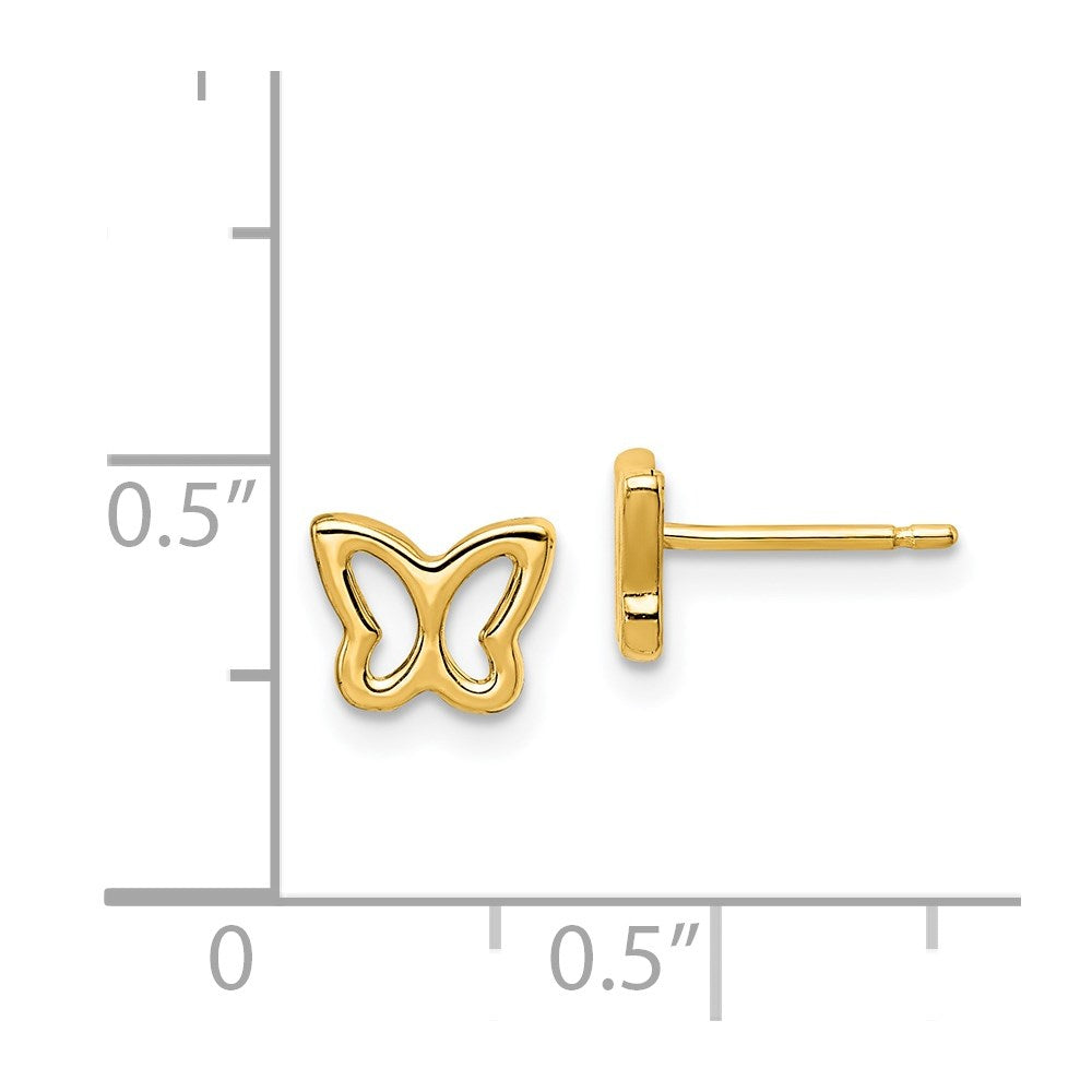Cocoa Bloom 14k Madi K Cut-out Butterfly Post Earrings