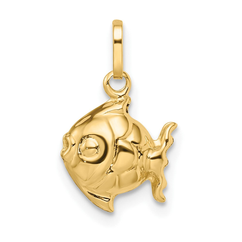 Sunny Cloud 14k Madi K Polished 3-D Fish Pendant