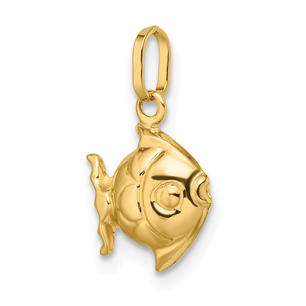 Sunny Cloud 14k Madi K Polished 3-D Fish Pendant