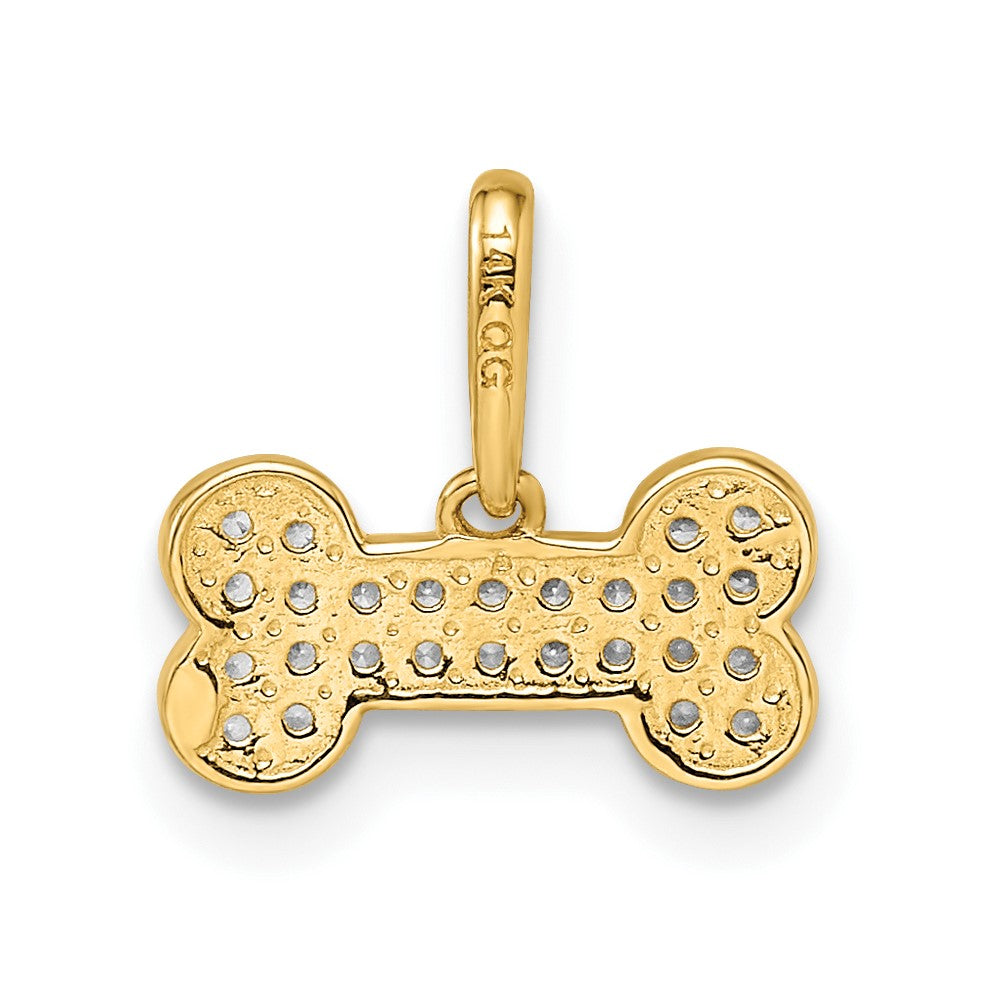 Kite 14k Madi K CZ Dog Bone Pendant