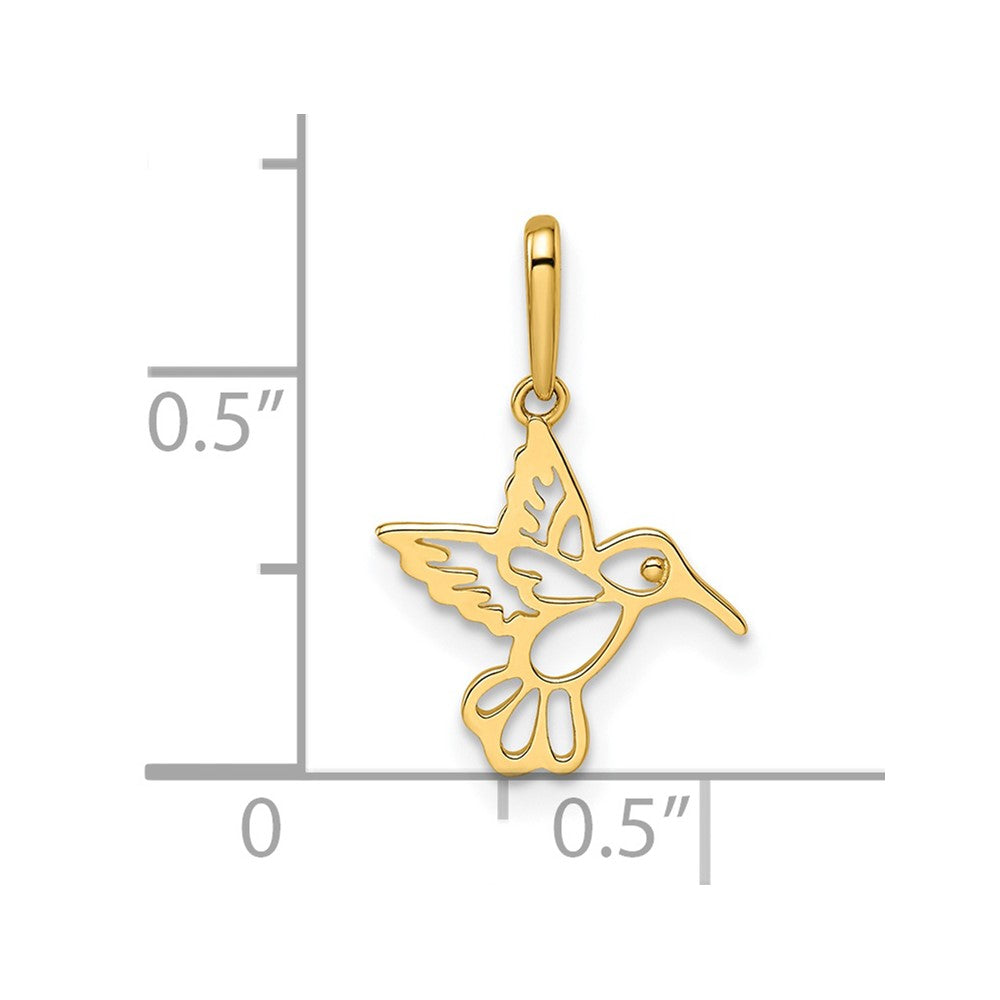 Happy Panda 14k Madi K Hummingbird Pendant