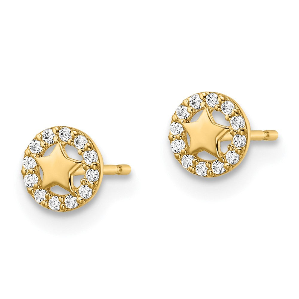 Bumble Bean 14k Madi K CZ Star Post Earrings