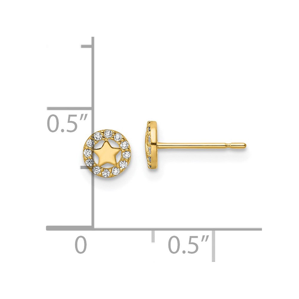 Bumble Bean 14k Madi K CZ Star Post Earrings