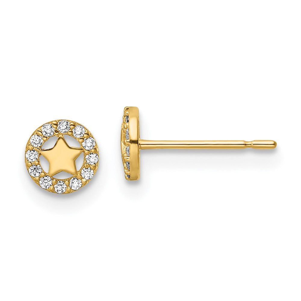 Bumble Bean 14k Madi K CZ Star Post Earrings