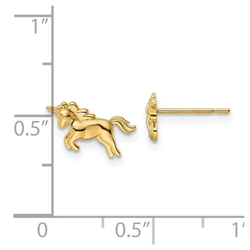 Whimsy Bug 14k Madi K Unicorn Post Earrings