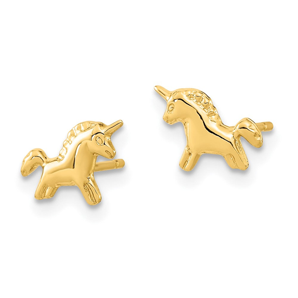 Buddy Spark 14K Madi K Polished Unicorn Post Earrings