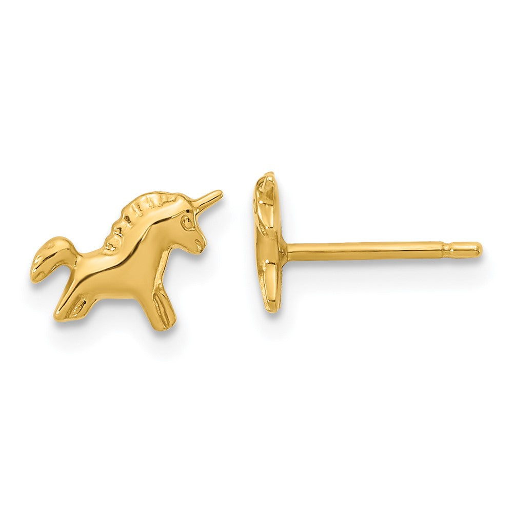 Buddy Spark 14K Madi K Polished Unicorn Post Earrings