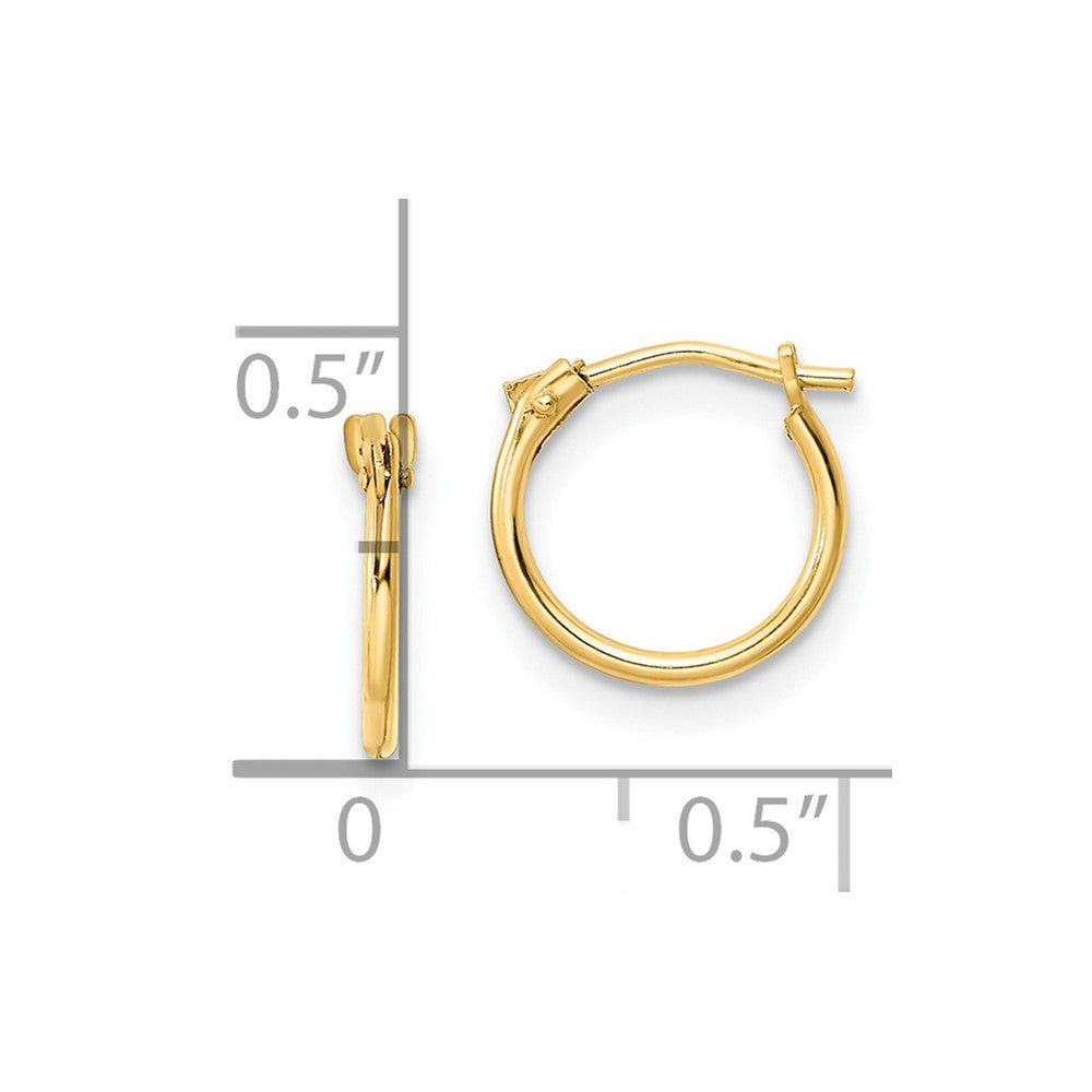 Sunny 14K Madi K Polished Hoop Earrings