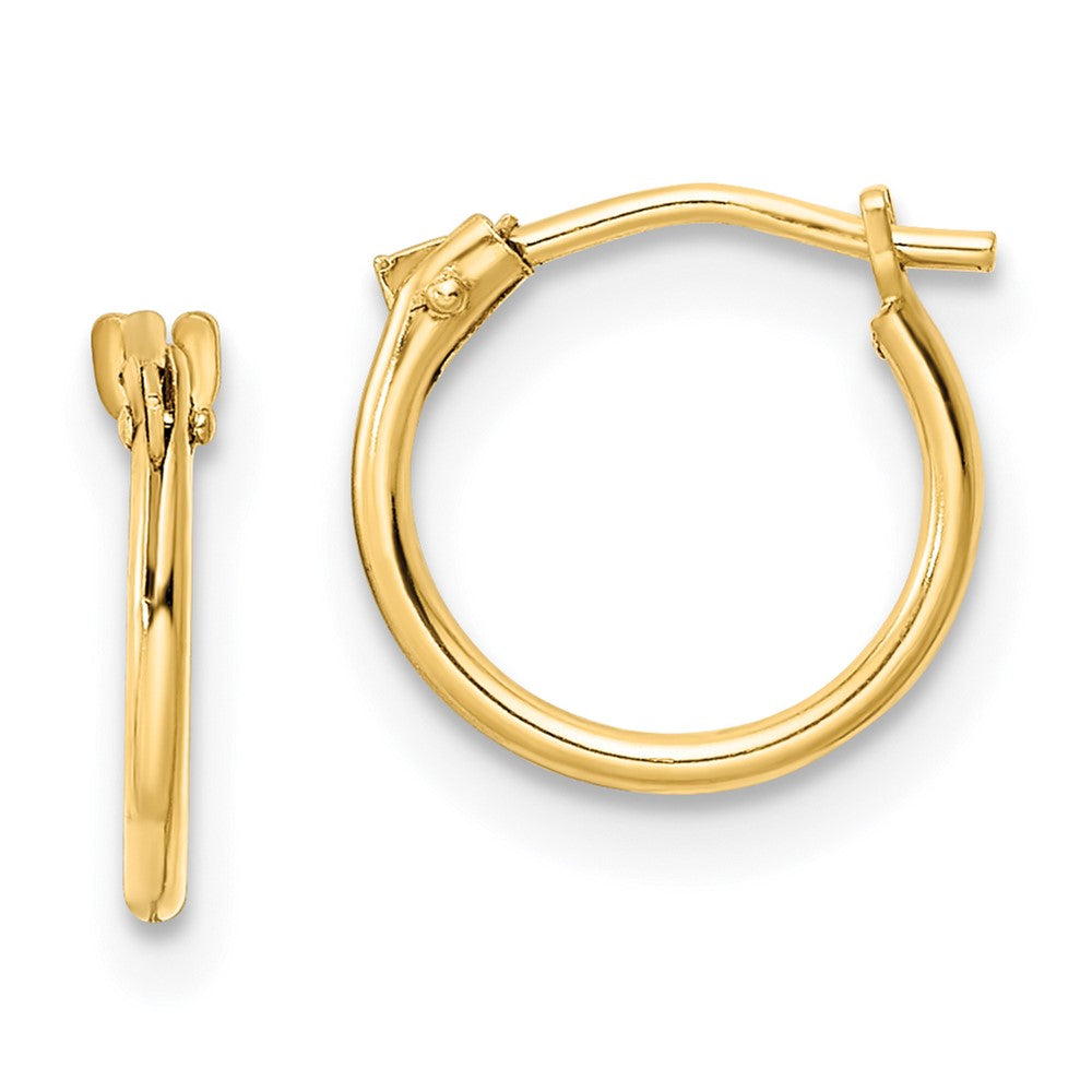Sunny 14K Madi K Polished Hoop Earrings