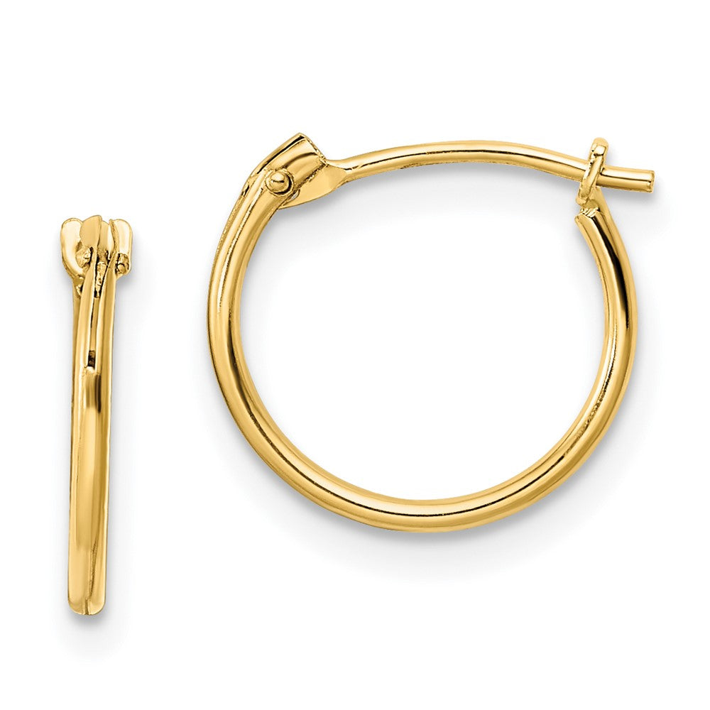Giggles 14K Madi K Polished Hinged Hoop Earrings