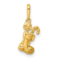 Little Kitten Sunny Cloud 14k Madi K Polished Christmas Stocking with Candy Childrens Charm / Pendant
