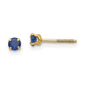 Cocoa Cloud 14k Madi K 3mm Sapphire Birthstone Earrings