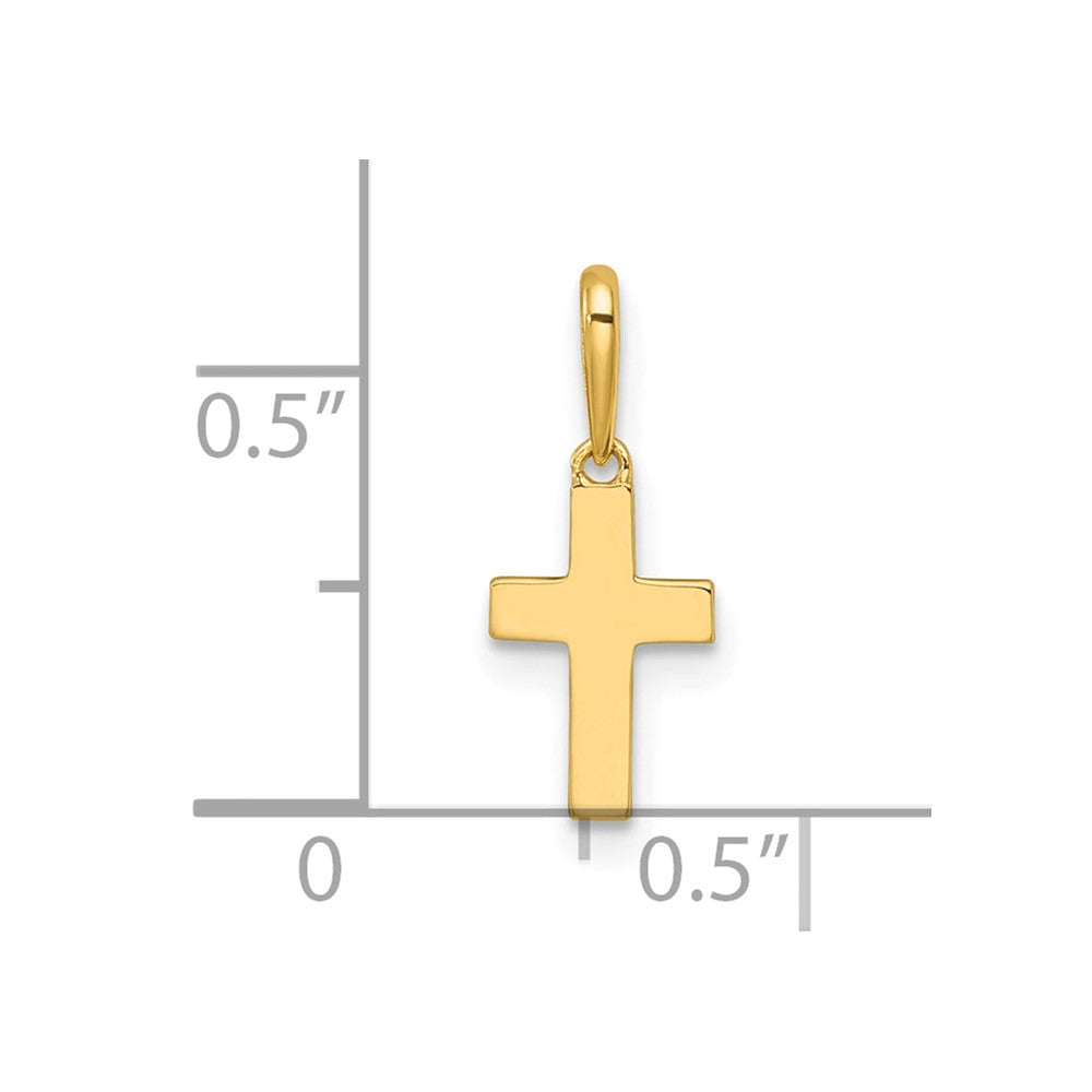 Jellybean Nook 14k Madi K Polished Cross Childrens Charm / Pendant