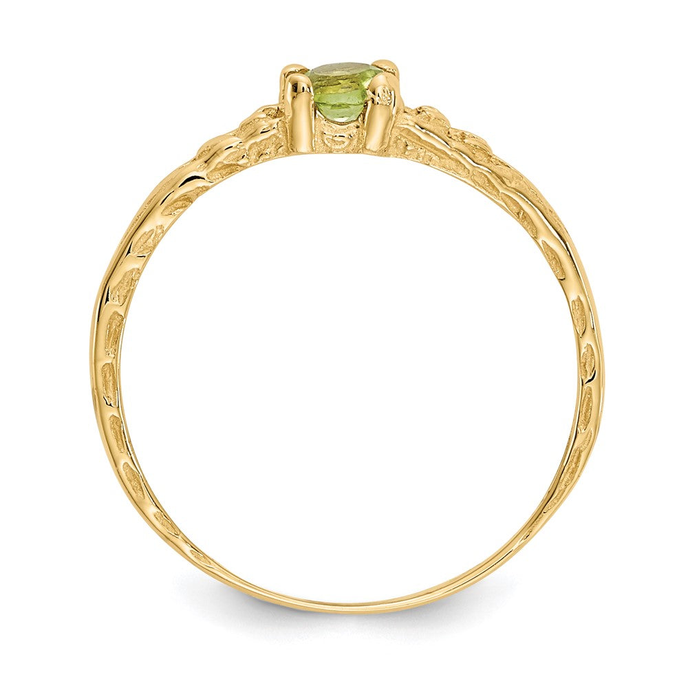 Whimsy Joy 14k Madi K 3mm Peridot Birthstone Baby Ring