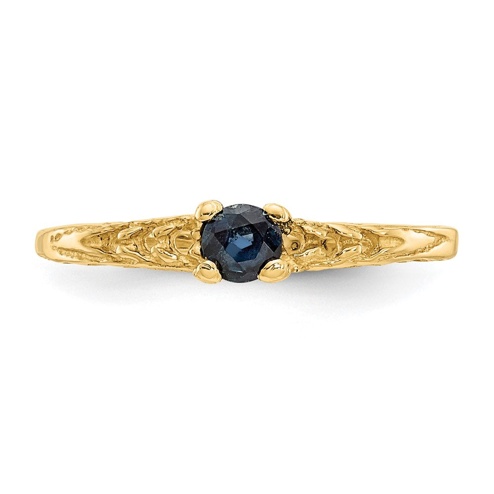 Lollipop Drift 14k Madi K 3mm Sapphire Birthstone Baby Ring