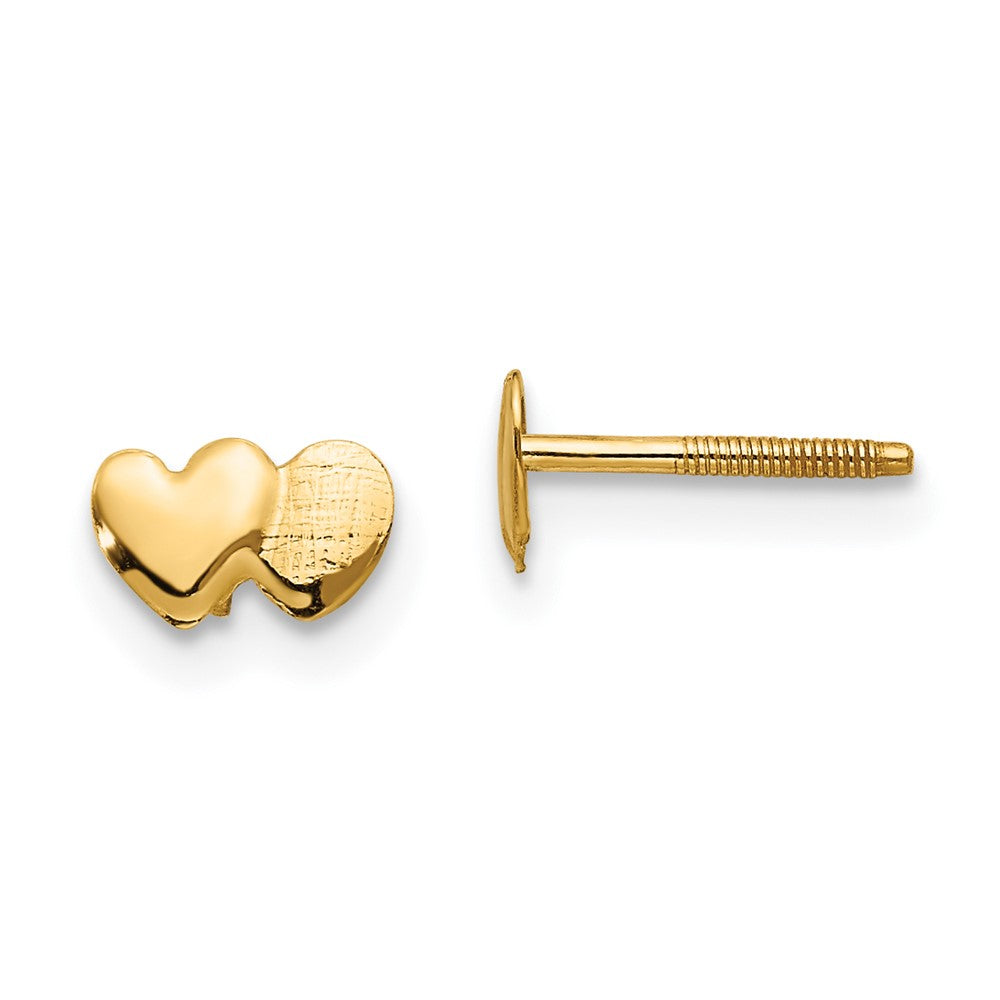 Twinkle Joy 14k Madi K Double Heart Earrings