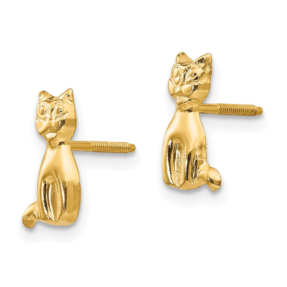 Cuddles Pop 14k Madi K Cat Earrings