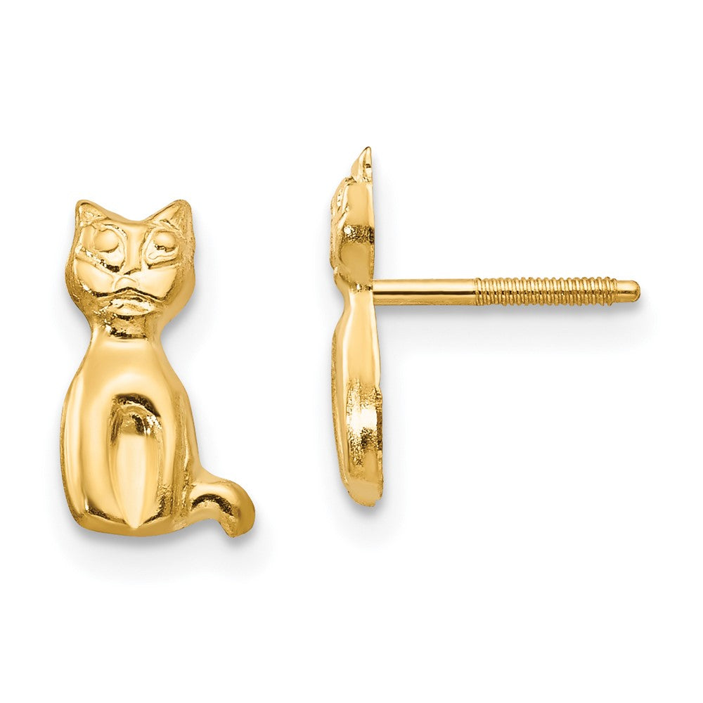Cuddles Pop 14k Madi K Cat Earrings