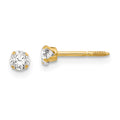 Doodle Spark 14k Madi K 3mm CZ Earrings