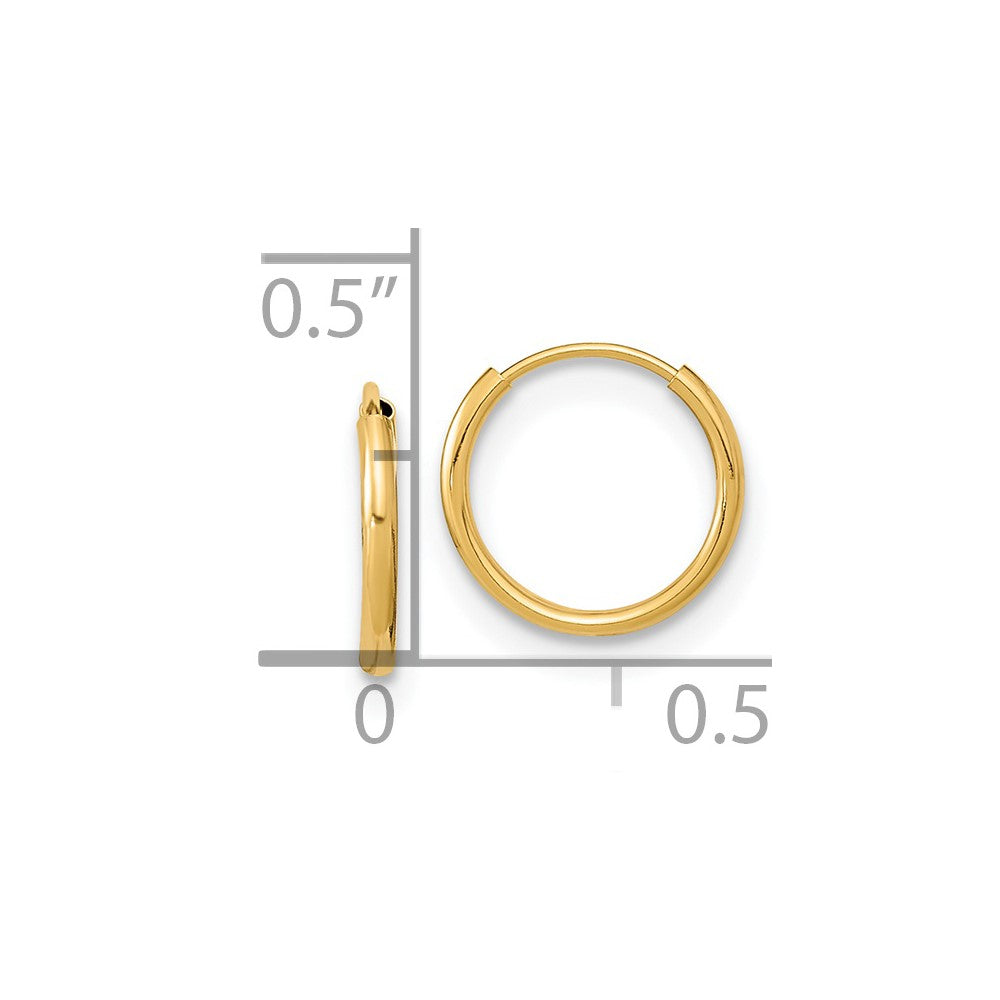 Dreamy 14k Madi K Endless Hoop Earrings