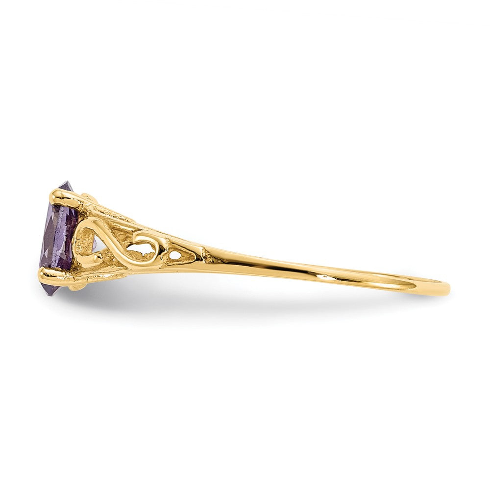 Winky Nook 14k Madi K Synthetic Amethyst Ring