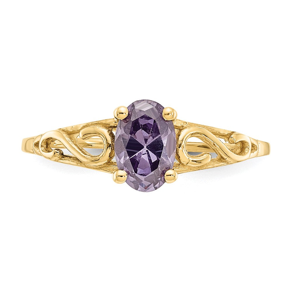 Winky Nook 14k Madi K Synthetic Amethyst Ring