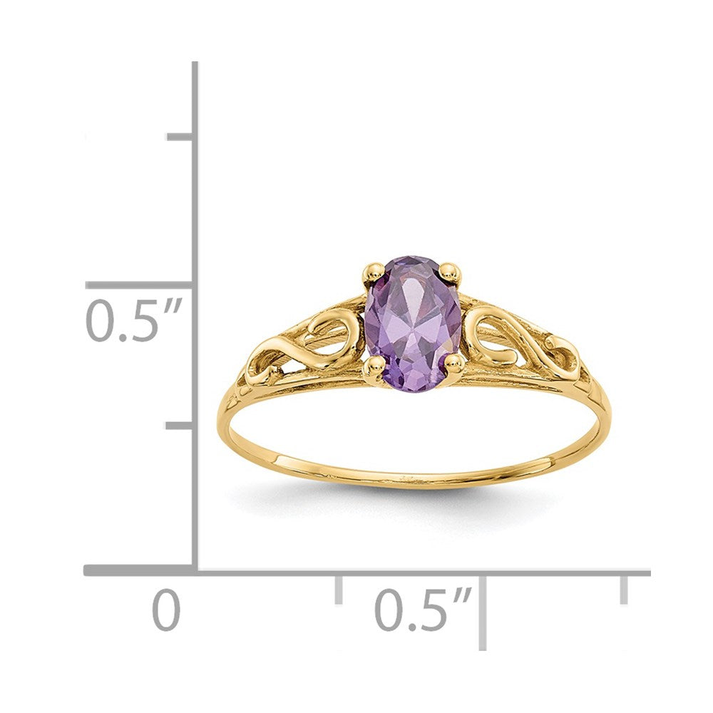Winky Nook 14k Madi K Synthetic Amethyst Ring