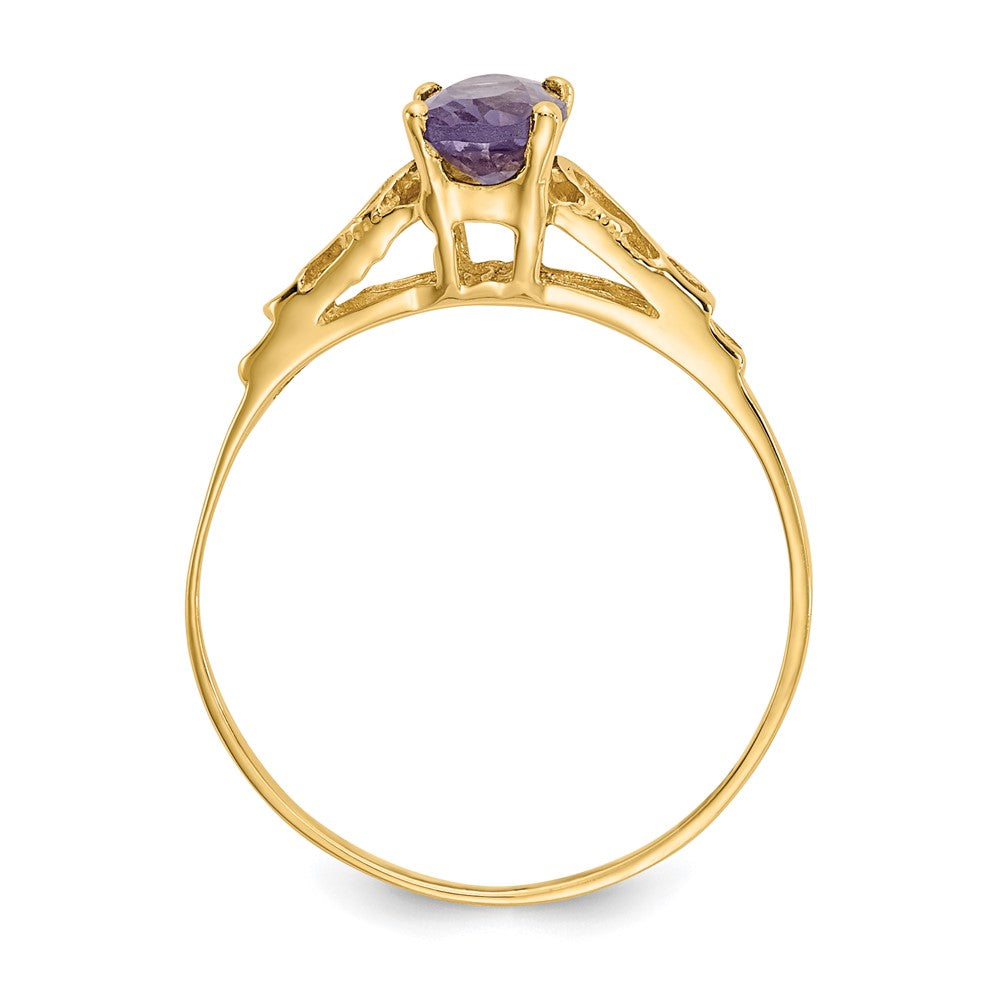 Jellybean Bloom 14k Madi K Synthetic Alexandrite Ring