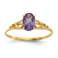 Jellybean Bloom 14k Madi K Synthetic Alexandrite Ring