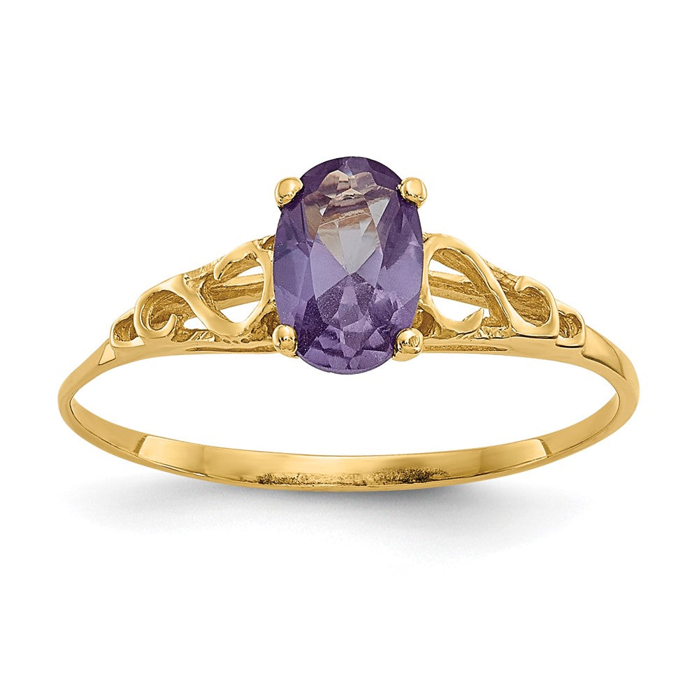 Jellybean Bloom 14k Madi K Synthetic Alexandrite Ring