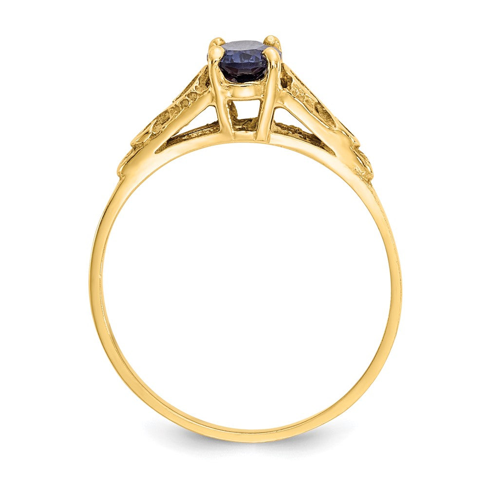Snowflake Shine 14k Madi K Synthetic Sapphire Spinel Ring