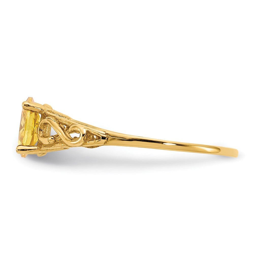 Glimmer Star 14k Madi K Synthetic Citrine Ring
