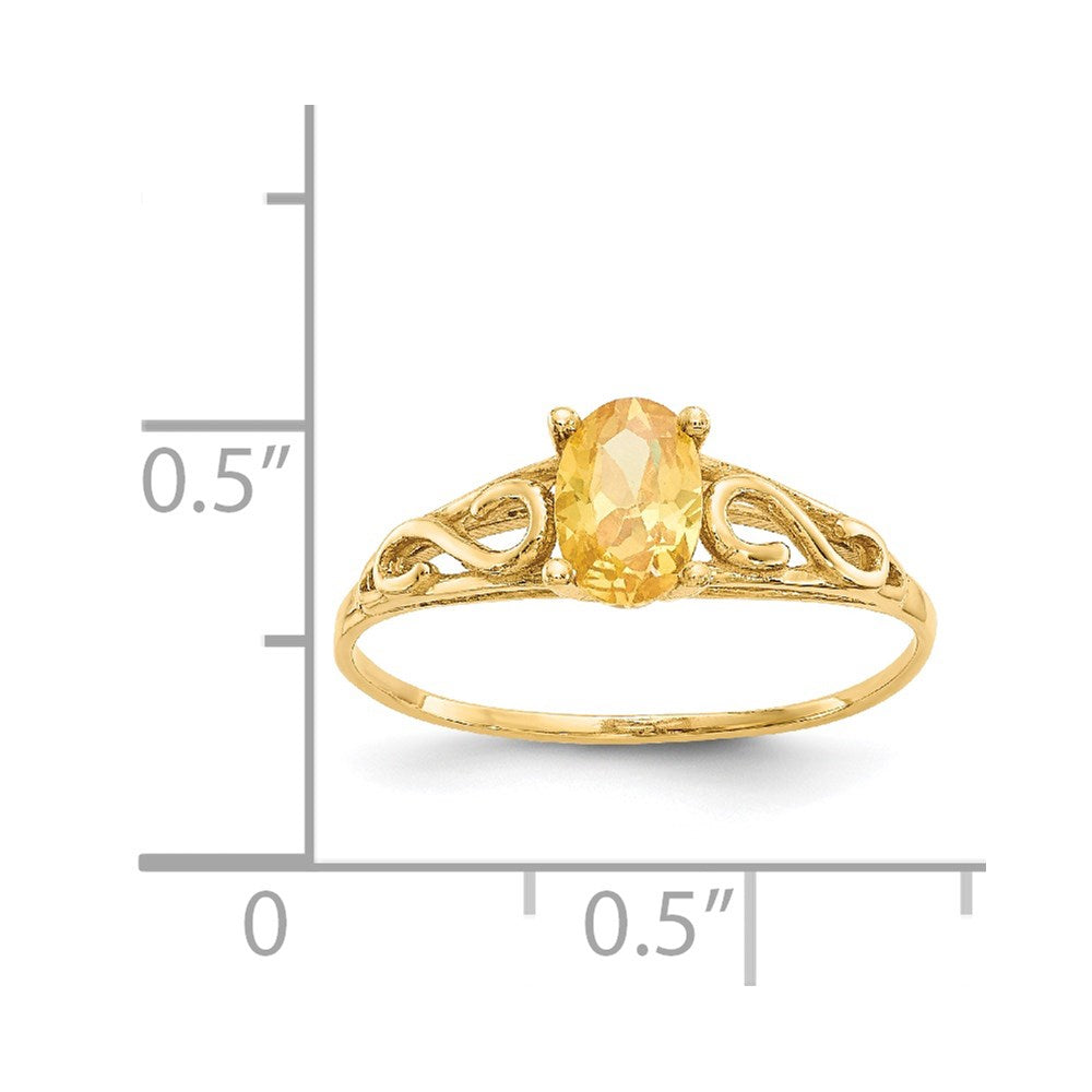 Glimmer Star 14k Madi K Synthetic Citrine Ring