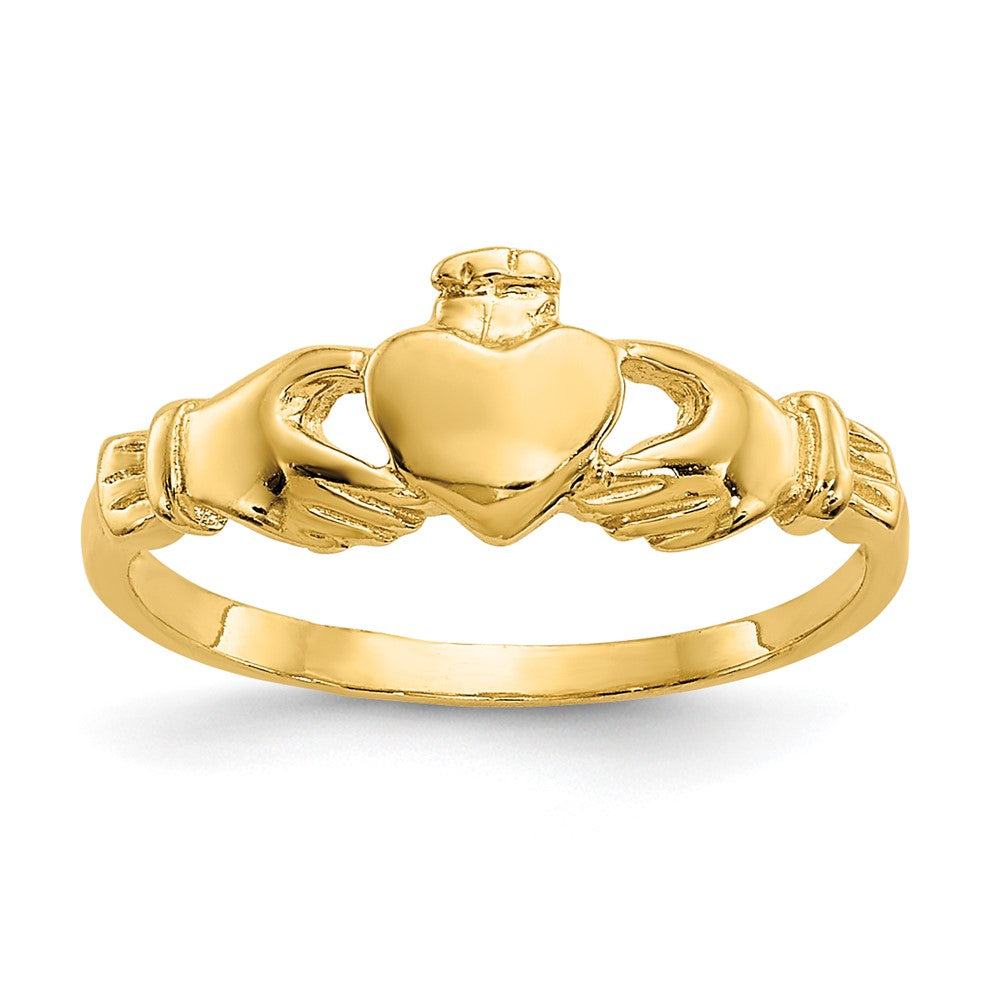 Wiggle Puff 14k Madi K Claddagh Baby Ring