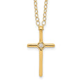Luna Nook 14k Madi K .01ct Diamond Cross Necklace