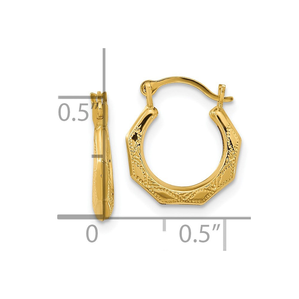 Buddy 14k Madi K Hinged Earrings