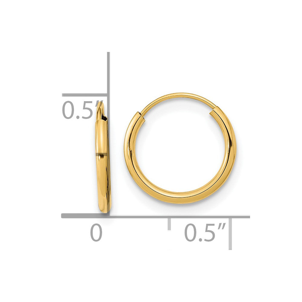 Twinkle 14k Madi K Endless Hoop Earrings