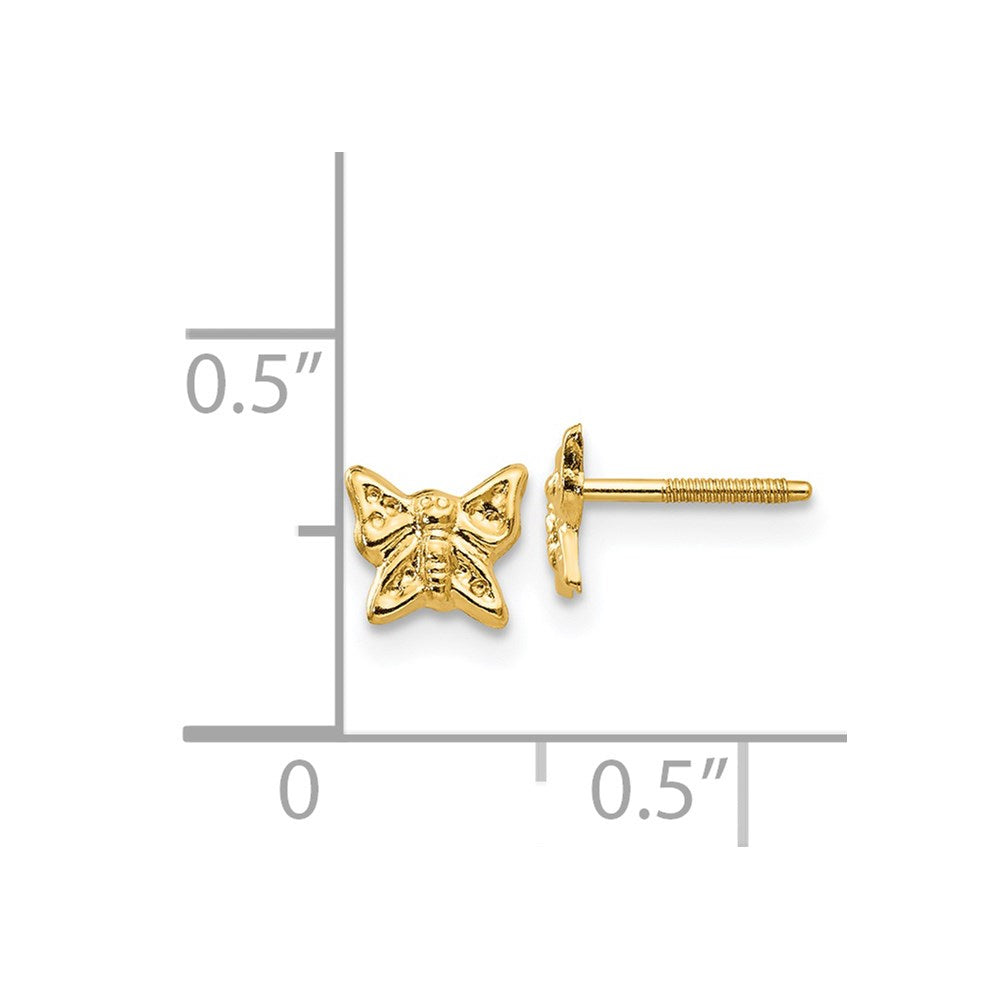 Merry Drift 14k Madi K Butterfly Screwback Earrings