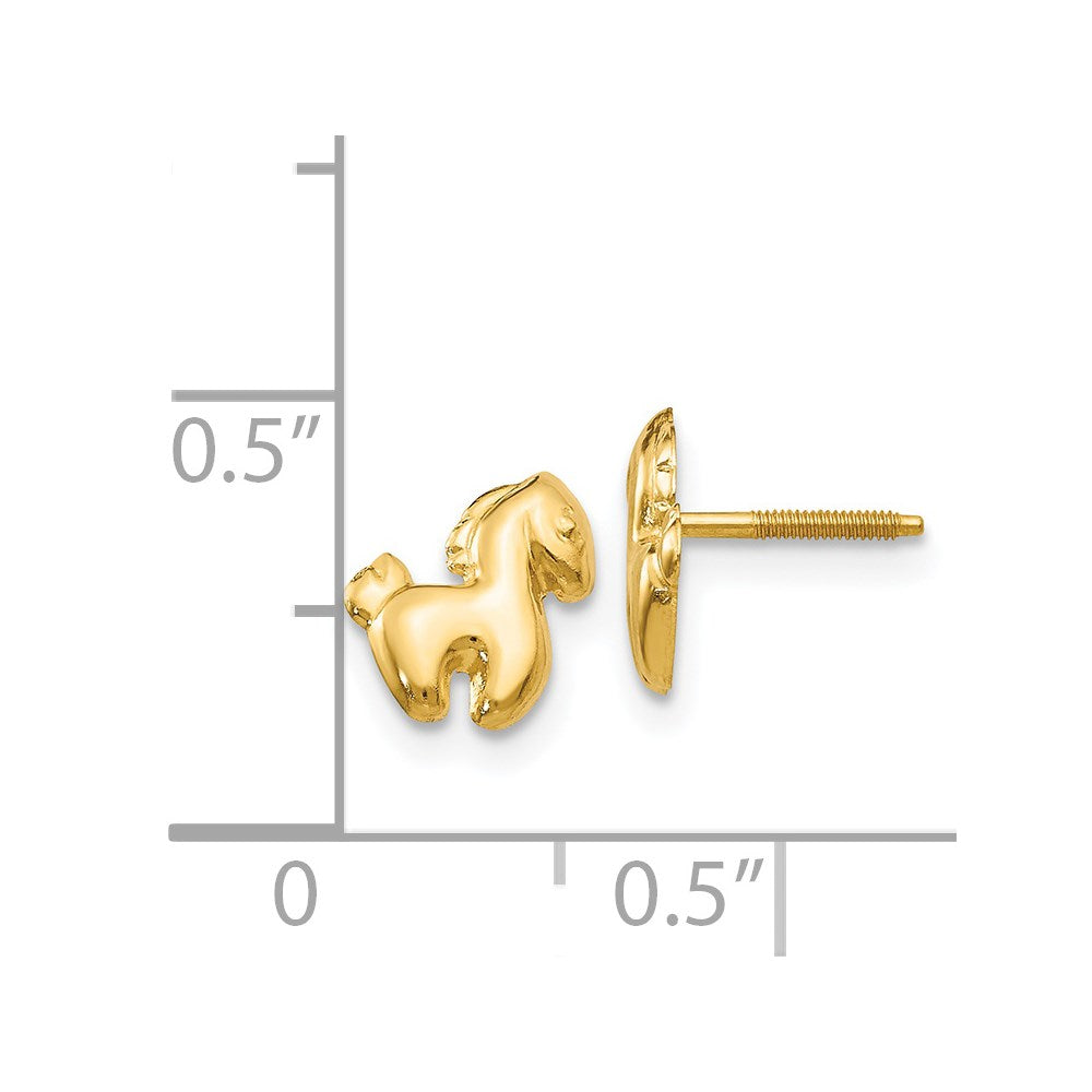 Lollipop Drift 14k Madi K Pony Screwback Earrings