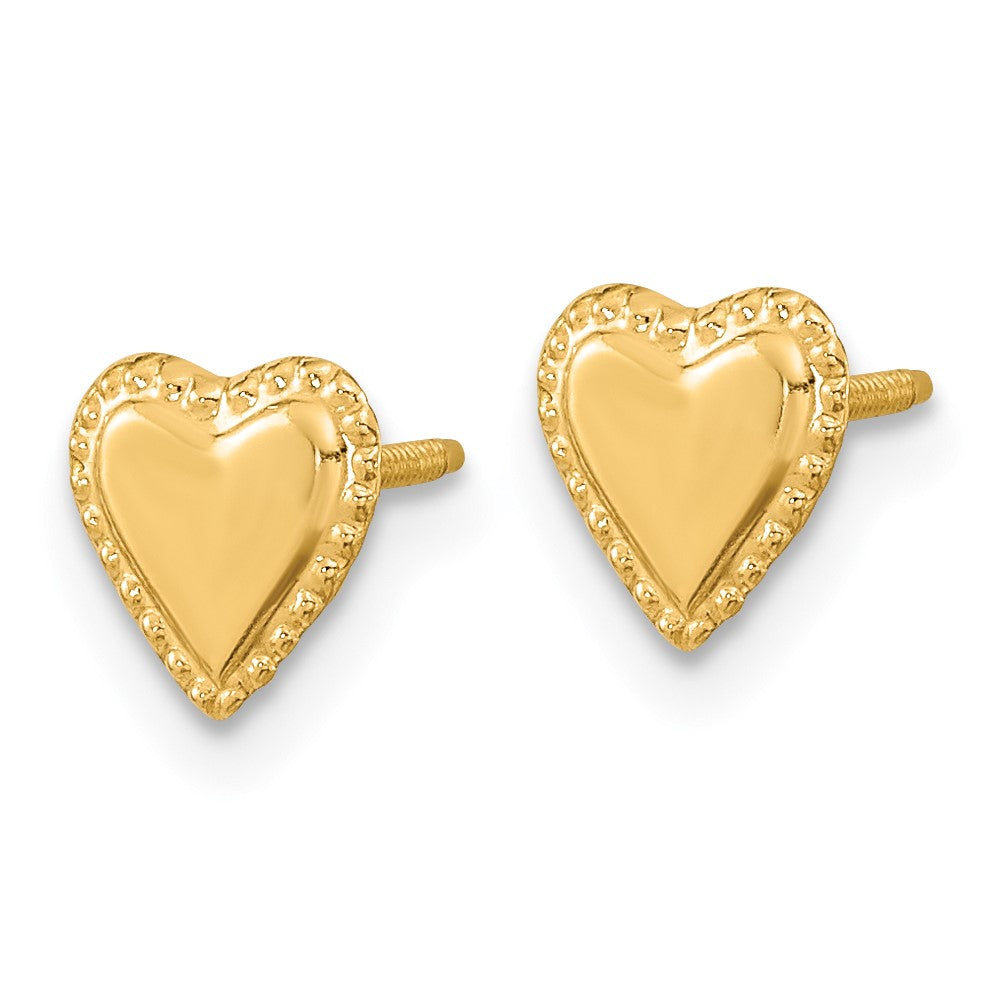 Huggy Cloud 14k Madi K Heart Post Earrings