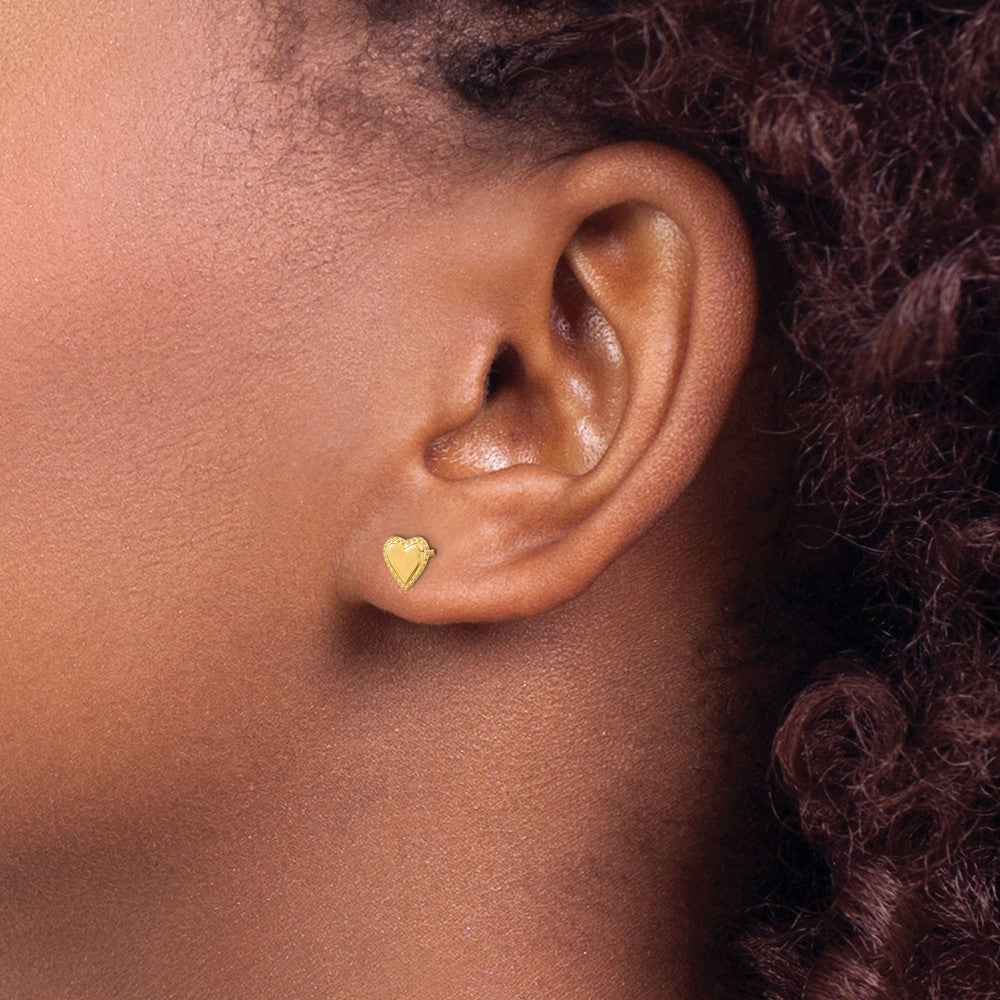 Huggy Cloud 14k Madi K Heart Post Earrings