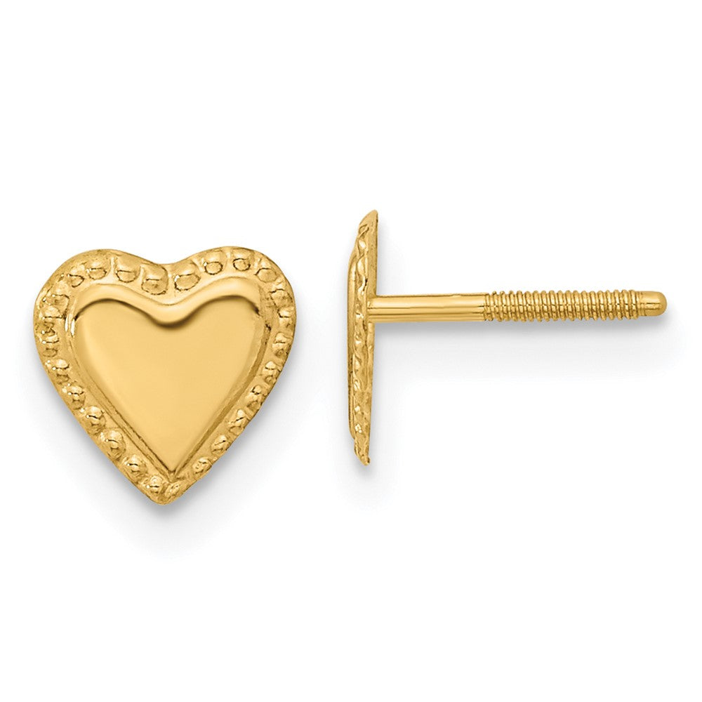 Huggy Cloud 14k Madi K Heart Post Earrings