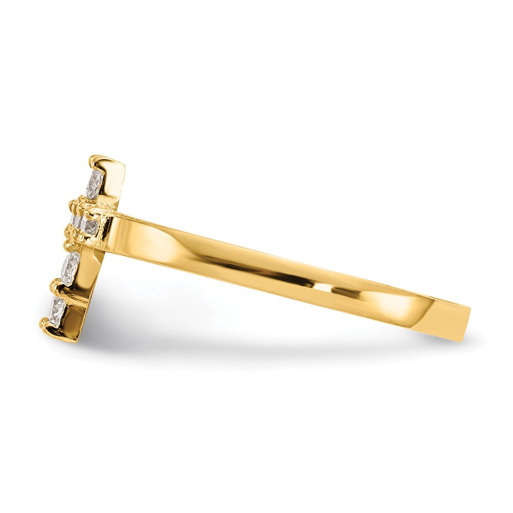 Cotton Boo 14k Madi K CZ Cross Baby Ring
