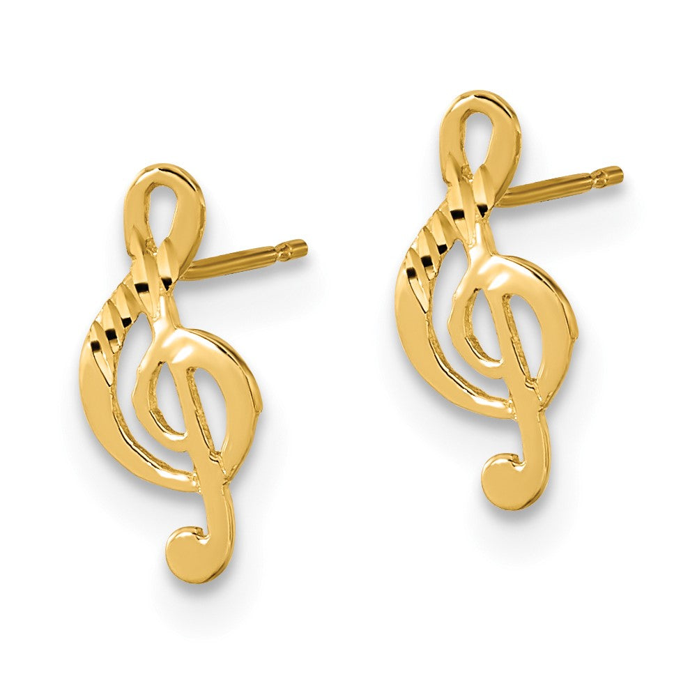 Twinkle 14k Madi K Polished Musical Note Post Earrings