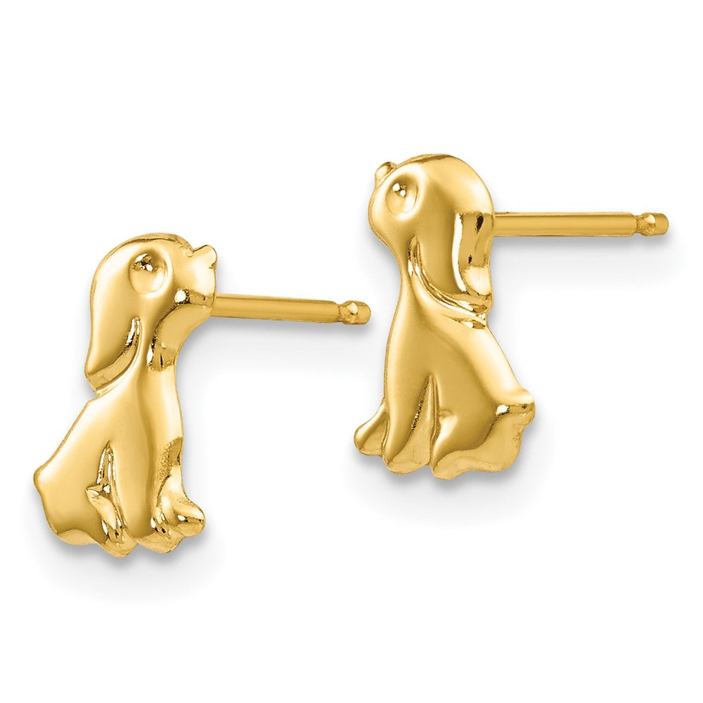 Clover Bug 14k Madi K Sitting Dog Post Earrings